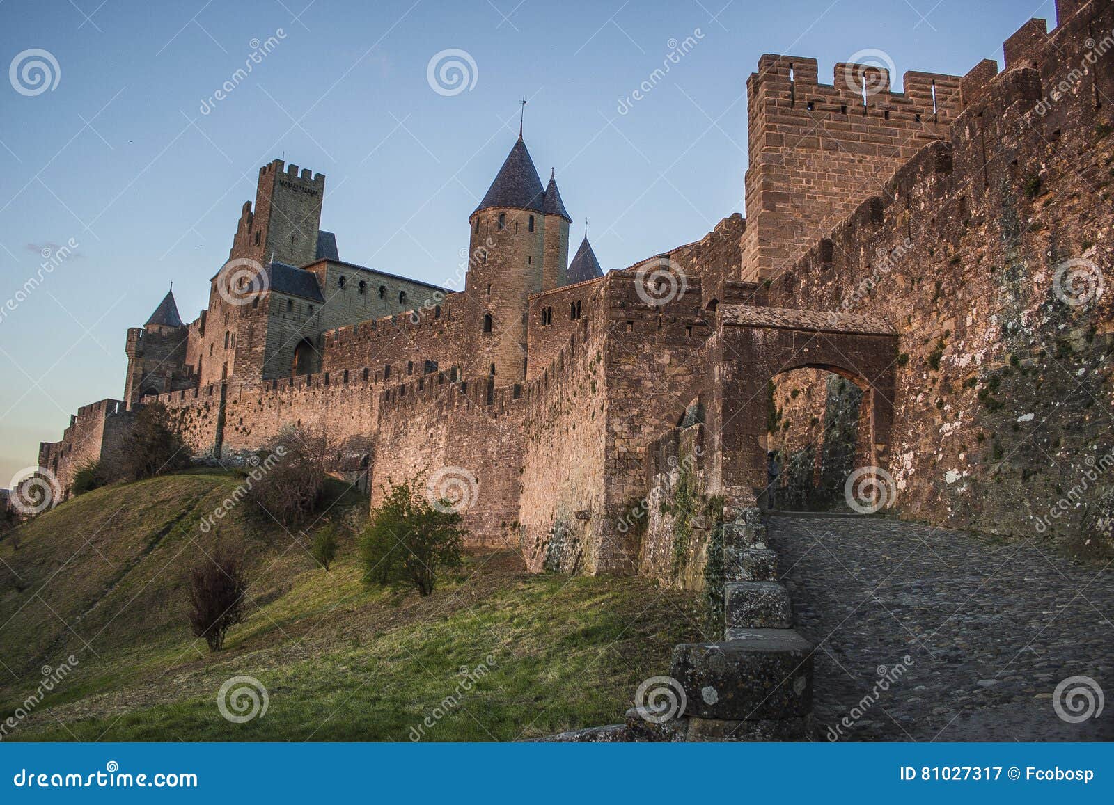 historic fortified city of carcassone, france